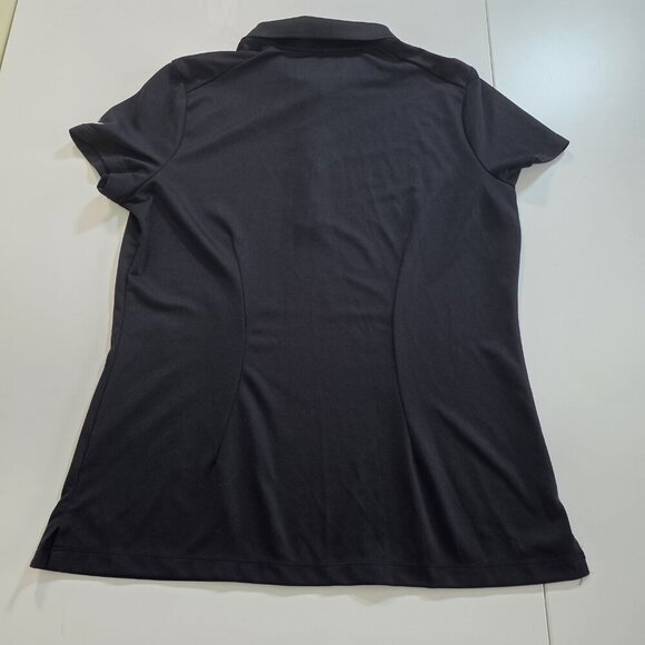 Nike Golf Polo Tour Performance Golf Polo Women L Black Dri Fit SS Stretch Sport - Picture 15 of 15